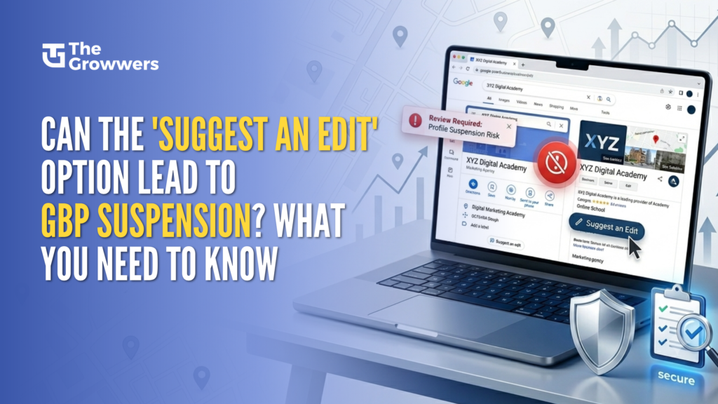 Can suggest an edit option lead to GBP suspension?